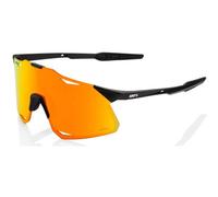 Lunettes 100 % Hypercraft noir mat avec verre à effet miroir HiPER rouge