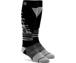 100 Percent Mx Torque, chaussettes S/M Noir/Gris Noir/Gris