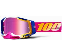 100% Racecraft II Mission Lunettes de motocross, rose-jaune