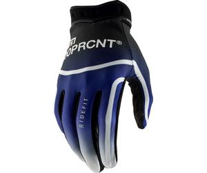 100 Percent Ridefit S26, gants XL Noir/Bleu/Blanc Noir/Bleu/Blanc
