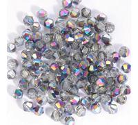 100 perles de verre biconiques de 4,0 mm, perles de cristal à facettes pour la création de bijoux (bracelets, colliers, boucles d'oreilles, etc.) - 14-4,0 mm - 100 pièces