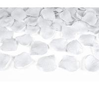 100 Pétales de rose en tissu argenté 5 x 5 cm - Argenté/gris - Taille Unique