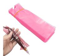 100 Pi ces Housses Jetables Antistatiques pour Machine Tatouer Manchons en Poly thyl ne Imperm able avec Barri re Protectrice Adapt s Pistolets de Tatouage Couleur Rose