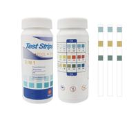 100 pièce Bandelette Piscine,Ph Bandelettes Mesure Analyse Aqua Languettes Kit Alcalinité Testeur Water Dureté Check Produit Test Accessoire pour Pataugeoire Spa Piscines Testeur De Ph Et De Chlore