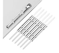 100 Pièce Fixation Relieur De Document,Silver Clip Archives,Clips De Fixation Relieur De Document En Acier Nickelé,Convient Pour Le Travail Et l'École, Pour Cahiers, Agendas, Reliure Dossier