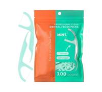 100-Piece Gum Back Teeth Flossing Picks - Mint-Flavor, Ultra-Fine