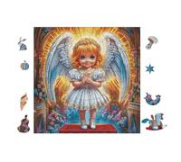 100 Piece Jigsaw Puzzle for Adults Ange 28x28cm Intermediate Level Puzzle for Skill Improvement Great for Logical Thinking Training Gift