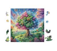 100 Piece Jigsaw Puzzle for Adults Arbre Magique Garden 28x28cm Summer Holiday Activity Great for Vacation Travel Home Leisure Relaxing Hobby Time Gift