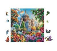 100 Piece Jigsaw Puzzle for Adults Bâtiment du Capitole 28x28cm Expert Level Challenging Puzzle Great for Collectors Logical Thinking Skill Improvement Brain Training