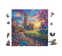 100 Piece Jigsaw Puzzle for Adults Big Ben Londres 28x28cm Intermediate Level Puzzle Great for Skill Improvement Logical Reasoning Training Brain Exercise