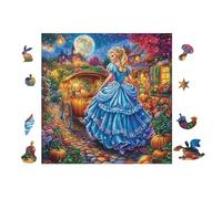 100 Piece Jigsaw Puzzle for Adults Calèche de Citrouille de Cendrillon 28x28cm Collectible Puzzle for Hobbyists Premium Quality Long Lasting Vibrant Print No Fading Gift