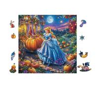 100 Piece Jigsaw Puzzle for Adults Calèche de Citrouille de Cendrillon 28x28cm House Warming Gift for New Homeowners Elegant Wall Decor Easy to Frame Display Gift