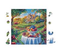100 Piece Jigsaw Puzzle for Adults Chalet de Table de Fruits 28x28cm Team Building Activity for Office Colleagues Fun Group Game Improve Cooperation Ability