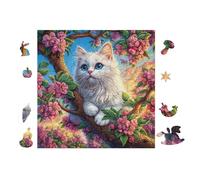 100 Piece Jigsaw Puzzle for Adults Chat at The Window avec des Fleurs 28x28cm Stress Relief Anxiety Reduction Puzzle Perfect for Office Workers Daily Unwind After Long Work Hours