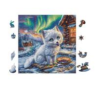 100 Piece Jigsaw Puzzle for Adults Chat with Blue Eyes 28x28cm Valentine's Day Gift for Couple Fun Bonding Activity Smooth Assembly Leisure Time Together