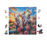 100 Piece Jigsaw Puzzle for Adults Chihuahua Chiots 28x28cm Expert Level Challenging Puzzle Great for Collectors Logical Thinking Skill Improvement Brain Training