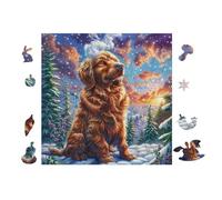 100 Piece Jigsaw Puzzle for Adults Chiot Golden Retriever 28x28cm High Difficulty Puzzle for Advanced Players Great for Skill Training Challenge Yourself Gift