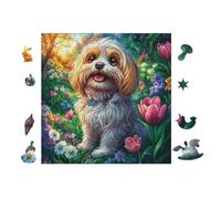 100 Piece Jigsaw Puzzle for Adults Chiot Teckel 28x28cm Stress Relief Anxiety Rougeuction Puzzle Perfect for Office Workers Daily Unwind After Long Work Hours