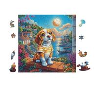 100 Piece Jigsaw Puzzle for Adults Chiot Voiturelin 28x28cm Stress Relief Anxiety Reduction Puzzle Perfect for Office Workers Daily Unwind After Long Work Hours