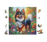 100 Piece Jigsaw Puzzle for Adults Chiot Welsh Corgi 28x28cm Summer Holiday Activity Great for Vacation Travel Home Leisure Relaxing Hobby Time Gift