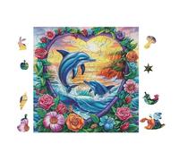 100 Piece Jigsaw Puzzle for Adults Cœur de Dauphin Art 28x28cm Universal Puzzle for All Occasions Home Decor Family Fun Stress Relief All in One Gift