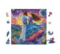 100 Piece Jigsaw Puzzle for Adults Dancing with Ours 28x28cm Art Therapy Puzzle Great for Mental Health Stress Relief Emotional Regulation Relaxation Gift