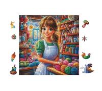 100 Piece Jigsaw Puzzle for Adults dans Le Chalet de Boulangerie 28x28cm Rainy Day Indoor Activity Perfect for 14+s Teens Adults Family Fun Safe No Burrs Material Gift