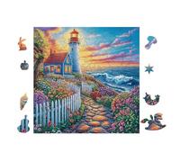 100 Piece Jigsaw Puzzle for Adults LightMaison on Côte Path 28x28cm Maisonwarming Gift Idea Elegant Wall Decor for New Home Easy Assembly for Teens Adults Beginners