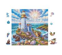 100 Piece Jigsaw Puzzle for Adults LightMaison on Plage Tropicale 28x28cm Easy Assembly for Beginners Great for 14+s Teens Improve Hands-on Ability Concentration