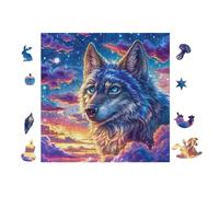100 Piece Jigsaw Puzzle for Adults Loup in Forêt de Montagne 28x28cm High Difficulty Puzzle for Advanced Players Great for Skill Training Challenge YoursLutin Gift