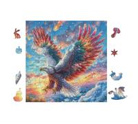100 Piece Jigsaw Puzzle for Adults Montagne de l'aigle 28x28cm Easy Assembly for Beginners Great for 14+s Teens Improve Hands-on Ability Concentration