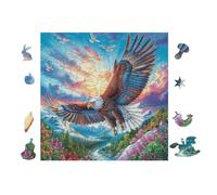 100 Piece Jigsaw Puzzle for Adults Montagne de l'aigle 28x28cm Precision Cut Tight Fit No Burrs Perfect for Family Bonding Parent-14+ Interactive Game Holiday Indoor