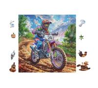 100 Piece Jigsaw Puzzle for Adults Motard 28x28cm Graduation Gift for Students Great for Brain Training Relaxation After Long Time Study Gift