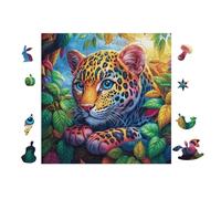 100 Piece Jigsaw Puzzle for Adults Petit léopard 28x28cm Expert Level Puzzle for Advanced Players Challenging Fun Great for Hobby Enthusiasts Gift