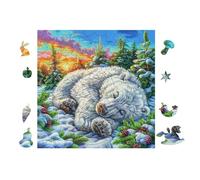 100 Piece Jigsaw Puzzle for Adults Polar Ourss 28x28cm Expert Level Challenging Puzzle Great for Collectors Logical Thinking Skill Improvement Brain Training