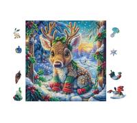 100 Piece Jigsaw Puzzle for Adults ReinCerf 28x28cm Framable Wall Art for Office Café Decor Unique Artistic Display for Commercial Space Decor Gift