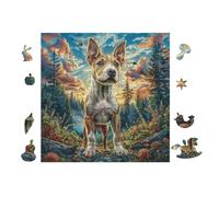 100 Piece Jigsaw Puzzle for Adults Renard in Forêt de Montagne 28x28cm Christmas Ideal for Indoor Activities Rainy Days Weekends Family Time Together Fun Hobby