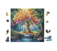 100 Piece Jigsaw Puzzle for Adults Sunbeam Arbre Magique 28x28cm High Difficulty Puzzle for Advanced Players Great for Skill Training Challenge Yourself Gift