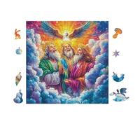 100 Piece Jigsaw Puzzle for Adults Three Anges avec des Fleurs 28x28cm High Difficulty Challenging Puzzle Great for Advanced Players Strong Sense of Accomplishment