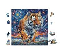 100 Piece Jigsaw Puzzle for Adults Tigre in Forêt de Montagne 28x28cm High Difficulty Puzzle for Advanced Players Great for Skill Training Challenge YoursLutin Gift