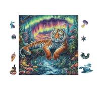 100 Piece Jigsaw Puzzle for Adults Tigre in Forêt de Montagne 28x28cm High Difficulty Puzzle for Advanced Players Great for Skill Training Challenge YoursLutin Gift