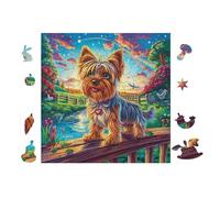 100 Piece Jigsaw Puzzle for Adults Yorkshire Chiot 28x28cm Easy Assembly for Beginners Great for 14+s Teens Improve Hands-on Ability Concentration
