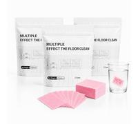 100 Piece Multiple Effect the Floor Clean, Dissolvable Floor Cleaning Tablets, Multi Effect Floors Cleaning Tablets for Hardwood, Tile, Laminate (3*Peach Wood)