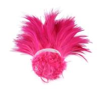 100 pièces/1 lot de plumes de coq naturelles décoration bricolage couture accessoire 10-15,2 cm plumes de faisan pour travaux manuels pastèque rouge