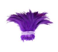 100 pièces/1 lot de plumes de coq naturelles décoration bricolage couture accessoire 10-15,2 cm plumes de faisan pour travaux manuels violet