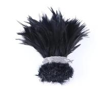 100 pièces/1 lot de plumes de coq naturelles décoration bricolage couture accessoire 10-15,2 cm plumes de faisan pour travaux manuels noir