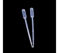100 Pièces 1ml Pipettes Jetables En Plastique Gradué Pasteur Pipette Compte-Gouttes Polyéthylène Disponible En Gros