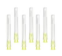 100 pièces 20 g x 1" (25 mm) Tube de distribution en acier inoxydable, différentes tailles : 18 g/20 g/21 g/22 g/23 g/25 g/26 g/27 g/30 g Emballage individuel, Tubes de recharge pour l'industrie, les