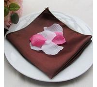 100 pièces 30 * 30 cm Satin Serviettes Table De Banquet Dîner Chiffons Poche Mouchoirs pour La Maison Fête Événement De Mariage Table Décoration
