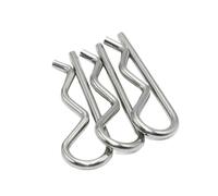 100 pièces 304 en acier inoxydable RC corps pince b-type R type goupille ondulée Circlip carte épingle à cheveux épingles voiture camion Buggy coquille broches pour L'automobile, L'atelier(M1.2x20mm)